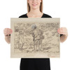 "A Reproof" - Charles Samuel Keene - 1870–1891 - Photo Paper Poster Museum quality 7742994
