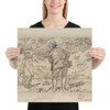 "A Reproof" - Charles Samuel Keene - 1870–1891 - Photo Paper Poster Museum quality 7742994
