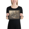 Woodland Scene with a Peasant, a Horse, and a Cart - Thomas Gainsborough - ca. 1760 - Photo Paper Framed Poster Museum quality 7743277