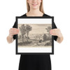 The Horseman - Wenceslaus Hollar - 1650 - Matte Paper Framed Poster Museum quality 7742107
