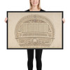 Design for Stem of a Ship - Anonymous, French, 18th century - 18th century - Photo Paper Framed Poster Museum quality 7738760