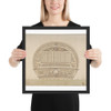 Design for Stem of a Ship - Anonymous, French, 18th century - 18th century - Photo Paper Framed Poster Museum quality 7738760
