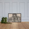 Two Story Entrance Flanked by Coupled Pilasters, from the series Roman Ruins and Buildings - Johannes van Doetecum I - 1562 - Matte Paper Framed Poster Museum quality 7739067