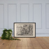 Caricature of the scuptural group, 'the Laocoön' - Nicolò Boldrini - ca. 1540–45 - Matte Paper Framed Poster Museum quality 7739076