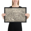 Abduction of Helen - Anonymous, French, 16th century - Matte Paper Framed Poster Museum quality 7723742