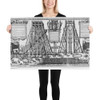 Speculum Romanae Magnificentiae: Moving the Vatican Obelisk - Natale Bonifacio - 1586 - Paper Poster Museum quality 7723994