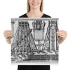Speculum Romanae Magnificentiae: Moving the Vatican Obelisk - Natale Bonifacio - 1586 - Paper Poster Museum quality 7723994