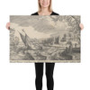February - Wenceslaus Hollar - 1628–29 - Canvas Museum quality 7738692