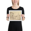 Monuments of Paris - Hubert Robert - 18th century - Matte Paper Framed Poster Museum quality 7742950
