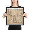 The Clemency of Augustus (Corneille, Cinna, V, 3) (recto); Knight Restraining a Female Figure (verso) - François André Vincent - 1788 - Matte Paper Framed Poster Museum quality 7746601