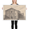 View of the Façade of the Cathedral of San Michele, Pavia - Giulio Aluisetti - 1820's - Matte Paper Framed Poster Museum quality 7739511