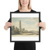 View of the Wilderness at Kew - William Marlow - 1763 - Photo Paper Framed Poster Museum quality 7740372