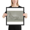 Study of a Reclining Female Nude - Charles Antoine Coypel - 1710–50 - Photo Paper Framed Poster Museum quality 7738325