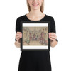 Drawing of an Interior: Cabinet du Salon - Anonymous, French, 19th century - 1857 - Photo Paper Framed Poster Museum quality 7748676
