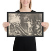 Fire (The Four Elements) - Wenceslaus Hollar - 1647 - Photo Paper Framed Poster Museum quality 7742051