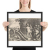 Fire (The Four Elements) - Wenceslaus Hollar - 1647 - Photo Paper Framed Poster Museum quality 7742051