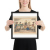 The Allied Bakers or the Corsican Toad in the Hole - George Cruikshank - April 1, 1814 - Photo Paper Framed Poster Museum quality 7739777