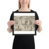 The Carpenter - Allart van Everdingen - Photo Paper Framed Poster Museum quality 7724526