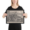 Camping Out in Adirondacks (Harper's Weekly, Vol. XVIII) - Winslow Homer - November 7, 1874 - Photo Paper Framed Poster Museum quality 7738867