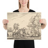 Large Farm, plate 10 from Regiunculae et Villae Aliquot Ducatus Brabantiae - Claes Jansz. Visscher - ca. 1610 - Paper Poster Museum quality 7723539