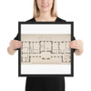 Ground Plan for Second Floor of a Palace - Degana - n.d. - Matte Paper Framed Poster Museum quality 7743807