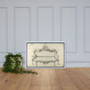 Sofa, in Chippendale Drawings, Vol. I - Thomas Chippendale - 1760 - Matte Paper Framed Poster Museum quality 7747936