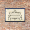 Sofa, in Chippendale Drawings, Vol. I - Thomas Chippendale - 1760 - Matte Paper Framed Poster Museum quality 7747936