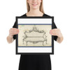 Sofa, in Chippendale Drawings, Vol. I - Thomas Chippendale - 1760 - Matte Paper Framed Poster Museum quality 7747936