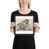Four small boys and a goat - Wenceslaus Hollar - 1647 - Photo Paper Framed Poster Museum quality 7738938