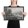 View of the Château de Sainte-Colombe in Dauphiné - Jean Jacques de Boissieu - 1800 - Photo Paper Framed Poster Museum quality 7745823