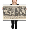 Frieze with Sea Monsters - Johann Theodor de Bry - 1580–1600 - Photo Paper Framed Poster Museum quality 7748381