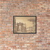 Venetian scene - Anonymous, Italian, first half of the 18th century - 18th century - Matte Paper Framed Poster Museum quality 7742822