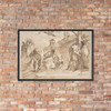 Sketch for Adoration of the Kings - Anonymous, French, 17th century - 17th century - Matte Paper Framed Poster Museum quality 7746435