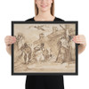 Sketch for Adoration of the Kings - Anonymous, French, 17th century - 17th century - Matte Paper Framed Poster Museum quality 7746435