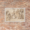 Sketch for Adoration of the Kings - Anonymous, French, 17th century - 17th century - Matte Paper Framed Poster Museum quality 7746435