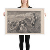 Gathering Berries (Harper's Weekly, Vol. XVIII) - Winslow Homer - July 11, 1874 - Photo Paper Framed Poster Museum quality 7738873