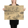 Two Landscapes - Rodolphe Bresdin - Paper Poster Museum quality 7744098