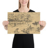 Two Landscapes - Rodolphe Bresdin - Paper Poster Museum quality 7744098