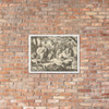 The Lion Delays Renard's Execution for a Final Interrogation from Hendrick van Alcmar's Renard The Fox - Allart van Everdingen - 1650–75 - Matte Paper Framed Poster Museum quality 7724994