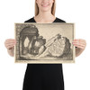 Title: Roman Ruins - Wenceslaus Hollar - ca. 1650 - Photo Paper Poster Museum quality 7739966