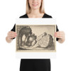 Title: Roman Ruins - Wenceslaus Hollar - ca. 1650 - Photo Paper Poster Museum quality 7739966