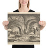 Roman remains at Tivoli - Wenceslaus Hollar - 1673 - Photo Paper Poster Museum quality 7740981