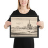 Augsburg - Wenceslaus Hollar - 1665 - Matte Paper Framed Poster Museum quality 7740058