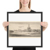 Augsburg - Wenceslaus Hollar - 1665 - Matte Paper Framed Poster Museum quality 7740058