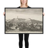 Prospect of the inner part of Tangier, with the upper Castle, from South-East - Wenceslaus Hollar - 1669–73 - Matte Paper Framed Poster Museum quality 7741059