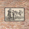 Six Boys - Wenceslaus Hollar - 1647 - Matte Paper Framed Poster Museum quality 7738897