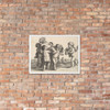 Six Boys - Wenceslaus Hollar - 1647 - Matte Paper Framed Poster Museum quality 7738897