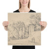 Italian Landscape - Anonymous, French, 19th century - 19th century - Paper Poster Museum quality 7746338