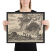 Landscape with Gypsy Camp - Aegidius Sadeler II - n.d. - Photo Paper Framed Poster Museum quality 7723401
