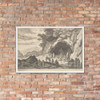 Landscape with Gypsy Camp - Aegidius Sadeler II - n.d. - Photo Paper Framed Poster Museum quality 7723401